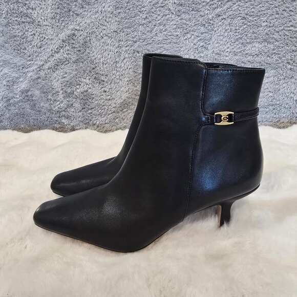 Coach Rebecca Black Leather Ankle Boot Bootie Women's Size 6 NEW *NOTES* - Picture 2 of 11